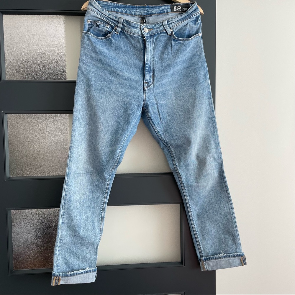 Res Denim high rise straight leg jeans